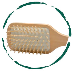 EcoSmooth Bamboo Hairbrush – Natural Bristles for Healthier, Tangle-Free Hair