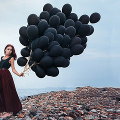 Black Latex Balloons – 5-36 Inch Decorative Balloons for Halloween, Parties, Weddings & More