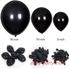 Black Latex Balloons – 5-36 Inch Decorative Balloons for Halloween, Parties, Weddings & More