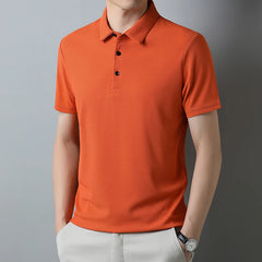 Men's Fashion Waffle Polo Shirt