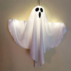 Halloween LED Glow Ghost – Indoor & Outdoor Hanging Horror Prop with Lights for Haunted Houses & Parties