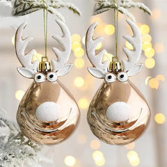 2pcs Elk Christmas Ornaments