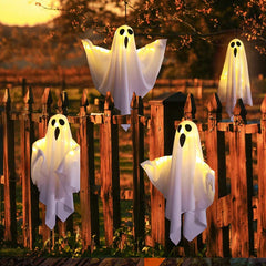 Halloween LED Glow Ghost – Indoor & Outdoor Hanging Horror Prop with Lights for Haunted Houses & Parties