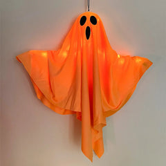 Halloween LED Glow Ghost – Indoor & Outdoor Hanging Horror Prop with Lights for Haunted Houses & Parties