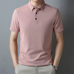 Men's Fashion Waffle Polo Shirt