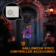 Halloween Sound Sensor Scream Speaker – Horror Voice-Activated Scare Props for Spooky Party Decor