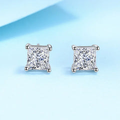 Square Crystal Studs