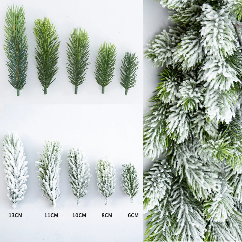 Artificial Snow Pine Branches