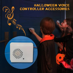 Halloween Sound Sensor Scream Speaker – Horror Voice-Activated Scare Props for Spooky Party Decor