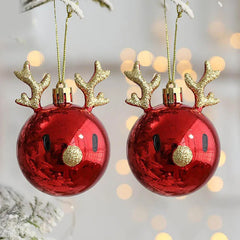 2pcs Elk Christmas Ornaments