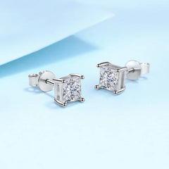 Square Crystal Studs