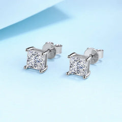 Square Crystal Studs