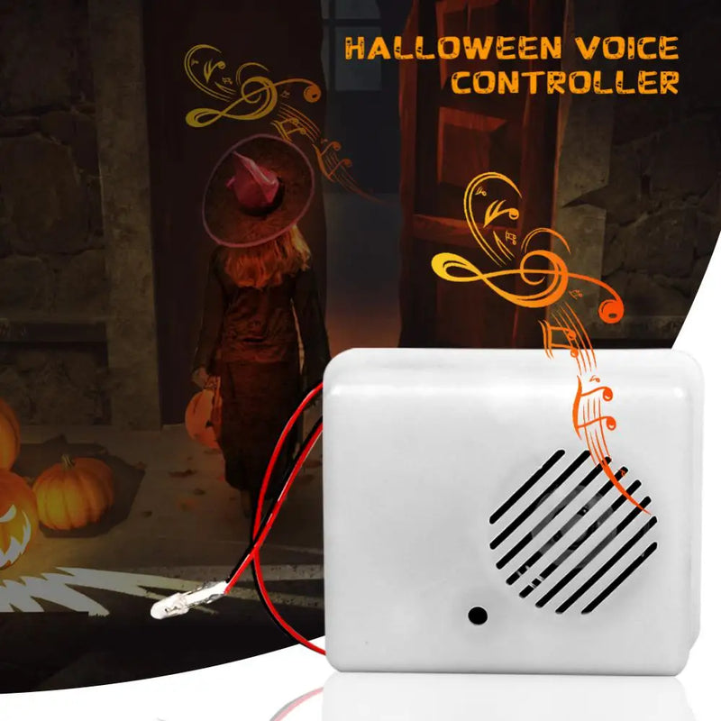 Halloween Sound Sensor Scream Speaker – Horror Voice-Activated Scare Props for Spooky Party Decor