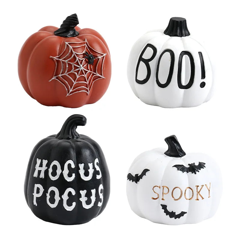 Spooky Pumpkins: Resin Table or Shelf Decor