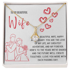 To My Beautiful Wife – Alluring Beauty Anniversary Necklace