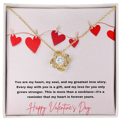 Forever Yours Love Knot Necklace – A Symbol of Unbreakable Love