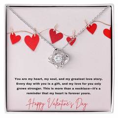 Forever Yours Love Knot Necklace – A Symbol of Unbreakable Love