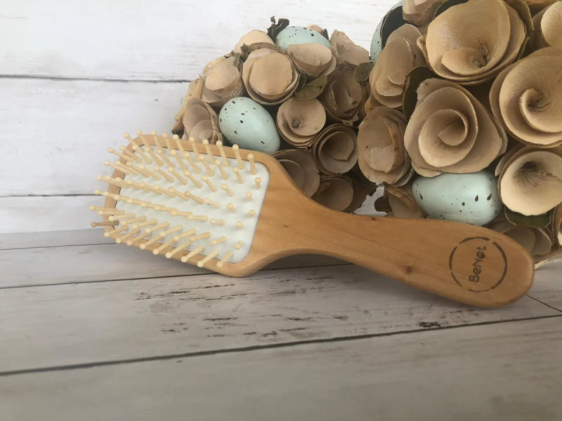 EcoSmooth Bamboo Hairbrush – Natural Bristles for Healthier, Tangle-Free Hair