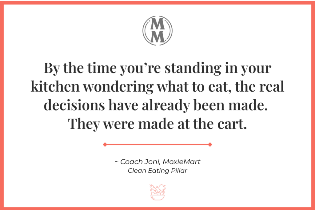 Decisions Made At Cart Easier to make clean eating decisions at the cart