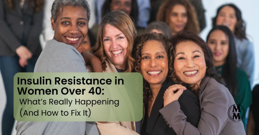 women in a group discussing insulin resistance in women over 40